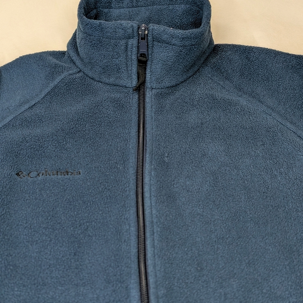 Columbia Fleece Jacket Zip Front Mock Neck Warm Jacket - Picture 7 of 12